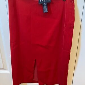 Ralph Lauren Red Pencil Skirt
